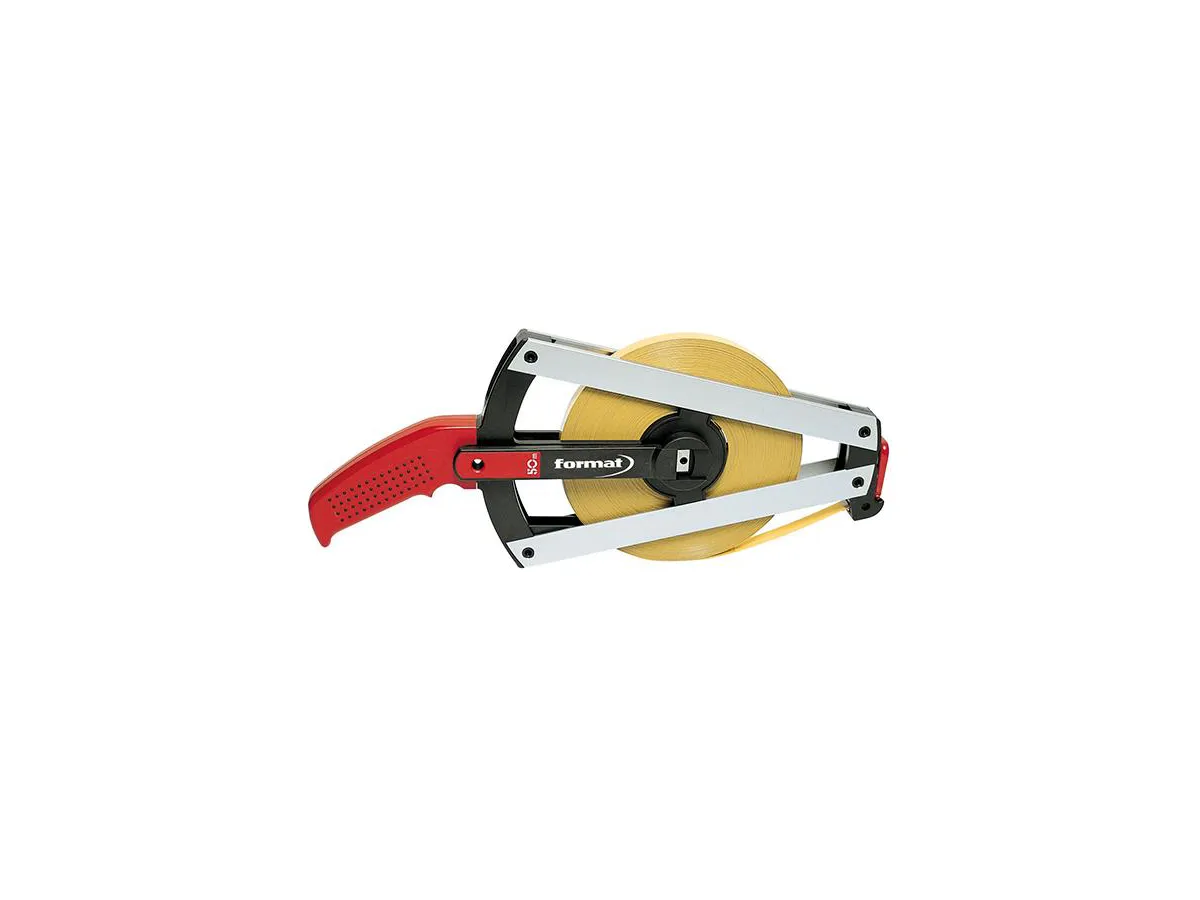 FORMAT Frame Steel Tape Measure, Yellow Polyamide Coated, 30 m × 13 mm